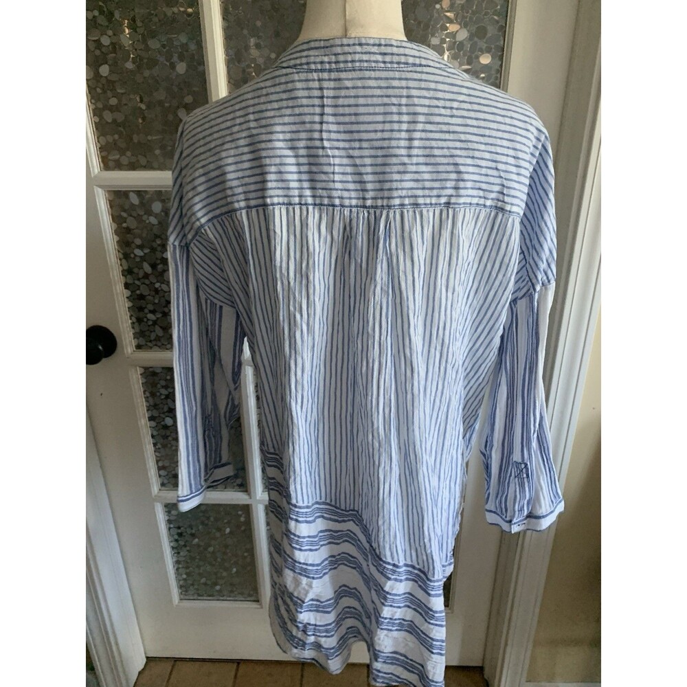 Anthropologie Holding Horses Top Faux Wrap Front Cotton Sz M - Picture 4 of 7